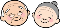 お口の中の環境を整えてから新しい入れ歯を作ってもらい喜んでいる人のイラスト