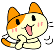 納得するねこ